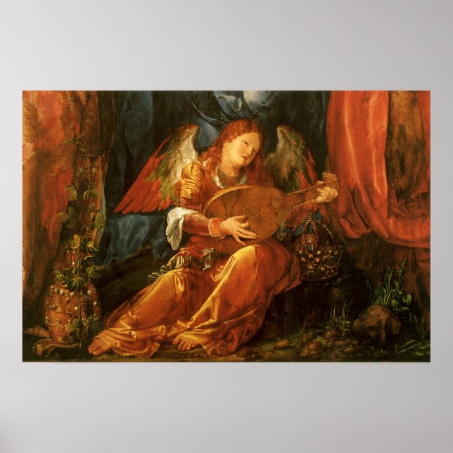 Albrecht Durer:s utbrott av Ro Garlands Angel Poster (Framsidan)