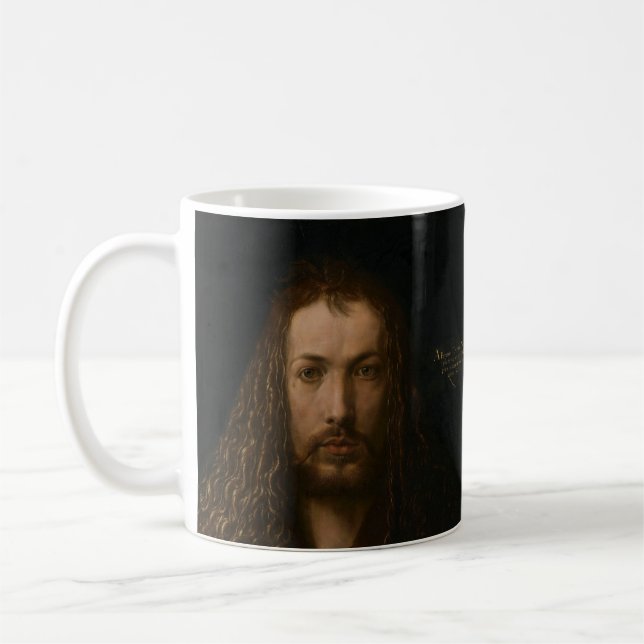 Albrecht Dürer - självporträtt, 1500 Kaffemugg (Vänster)
