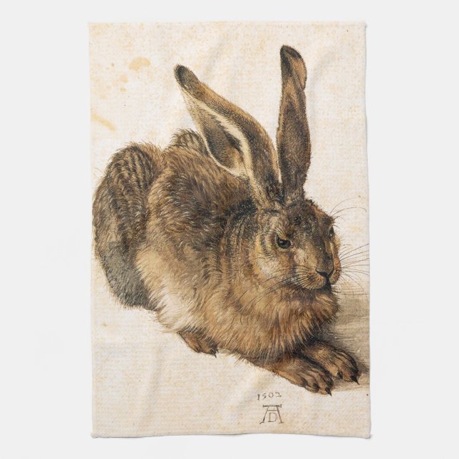 Albrecht Durer ung Harekökshandduk Kökshandduk (Vertikal)