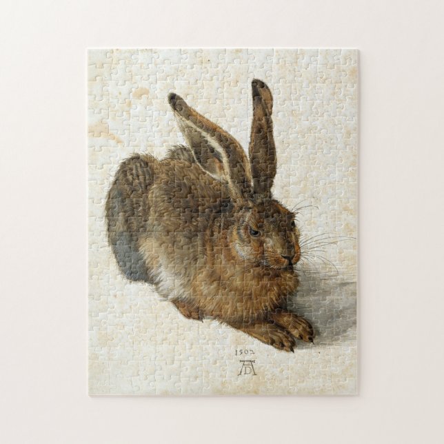 ALBRECHT DÜRER - Unga hare 1502 Pussel (Vertikal)