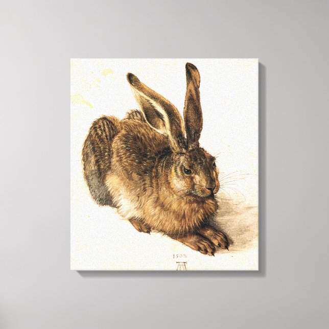 Albrecht Durer Young Hare Canvastryck (Framsida)