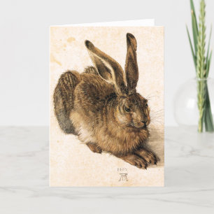Albrecht Durer Young Hare Greeting Card Kort