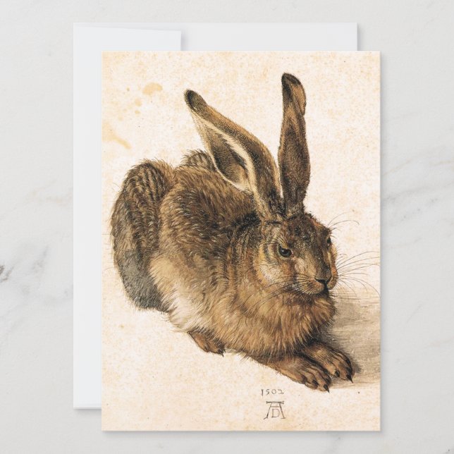 Albrecht Durer Young Hare-inbjudningar Inbjudningar (Framsida)