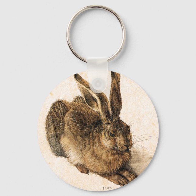 Albrecht Durer Young Hare Nyckelring (Framsida)