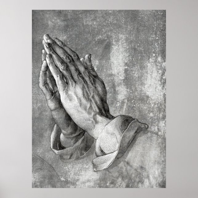 ALBRECHT DURER'S PRAYING HÄNDER 1508 POSTER (Framsidan)
