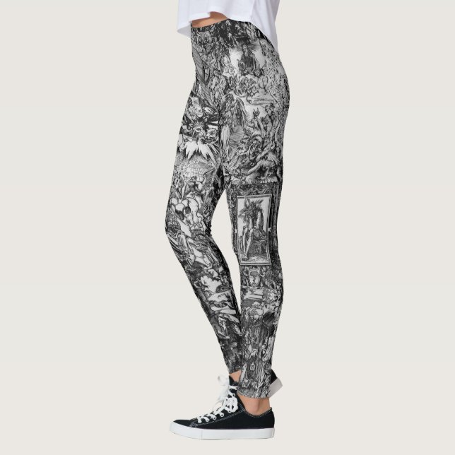 Albrecht svartvita Dürer Leggings (Vänster)