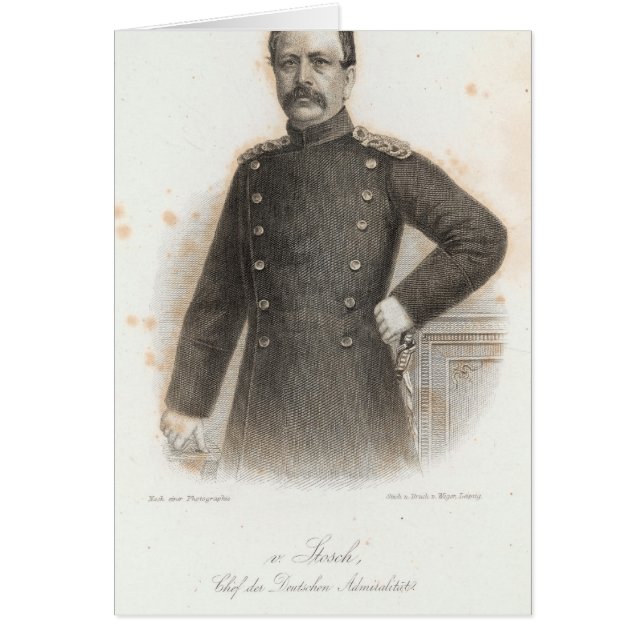 Albrecht von Stosch Hälsningskort (Framsidan)