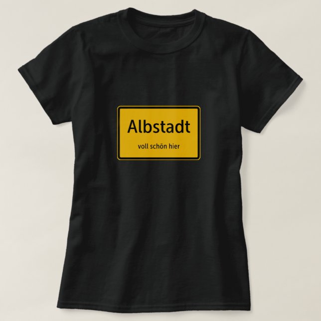 Albstadt Damen Frauen T-Shirt Tshirt Shirt (Design framsida)