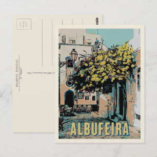 Albufeira Old Town Pictureque View, Algarve Vykort