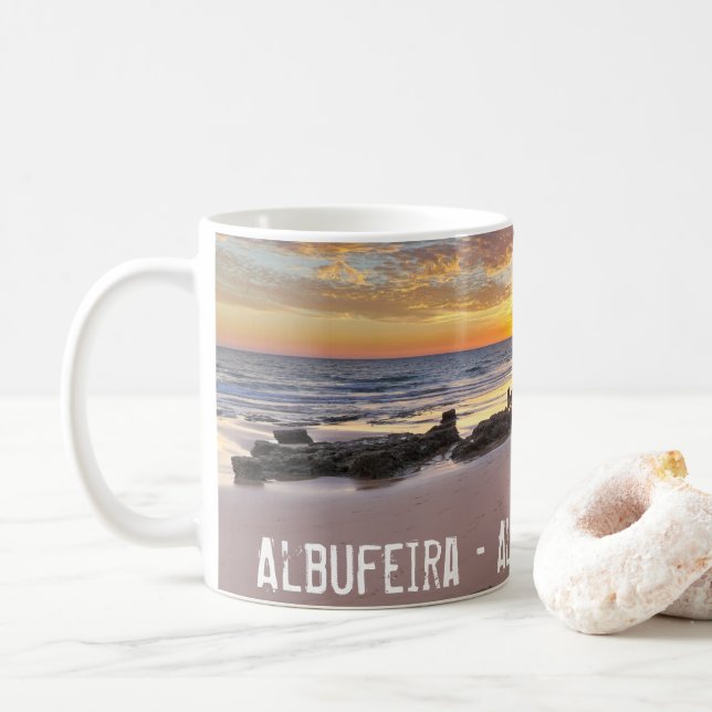 Albufeira - Portugal. Sommarsemester i Algarve Kaffemugg (Med munk)