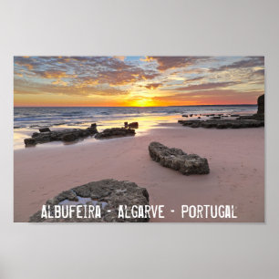 Albufeira - Portugal. Sommarsemester i Algarve Poster