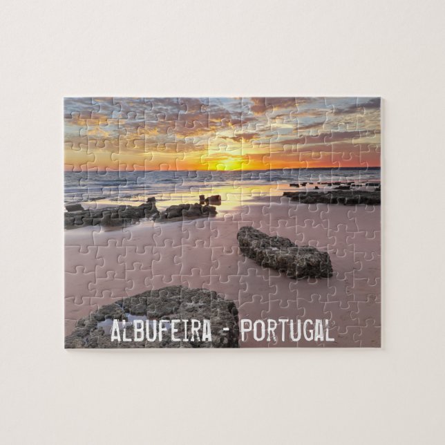 Albufeira - Portugal. Sommarsemester i Algarve Pussel (Horisontell)