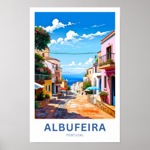 Albufeira Portugal Travel Skriv ut Poster