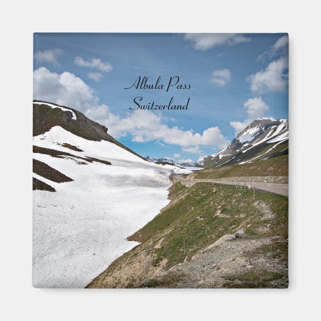 Albula Pass, Schweiz Magnet (Framsidan)