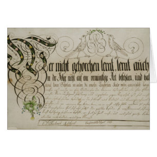 Albumlakan, 1789 hälsningskort