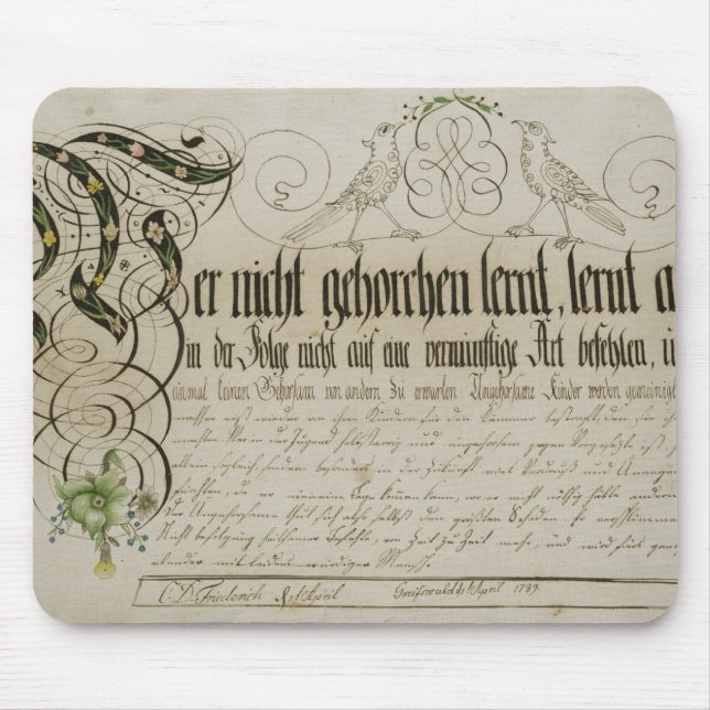 Albumlakan, 1789 musmatta (Framsidan)