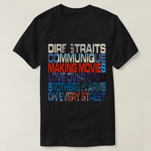 Albums de Dire Straits Classique T Shirt (Design framsida)