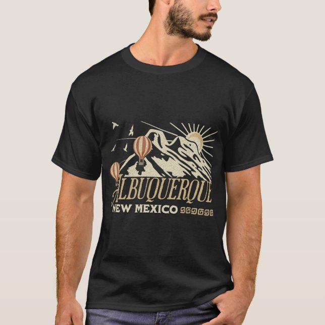 Albuquerque Air Balloon Festival New Mexico Fiesta T Shirt (Framsida)