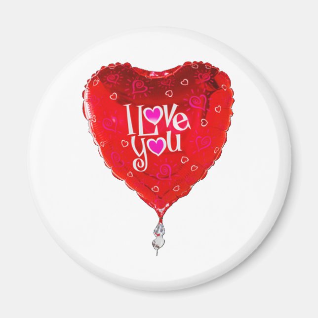 albuquerque-ballong i kärlek du magnet (Framsidan)