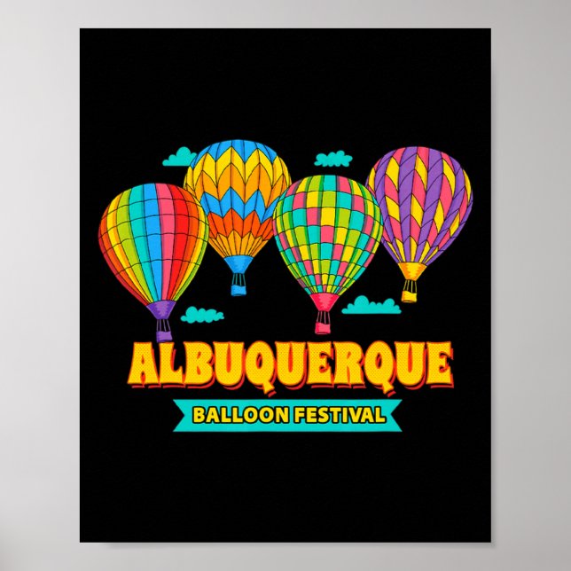Albuquerque Ballongfestival New Mexico Fiesta  Poster (Framsidan)