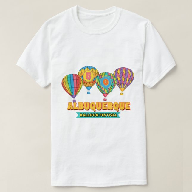 Albuquerque Balloon Festival 50 år New mexico 2 T Shirt (Design framsida)
