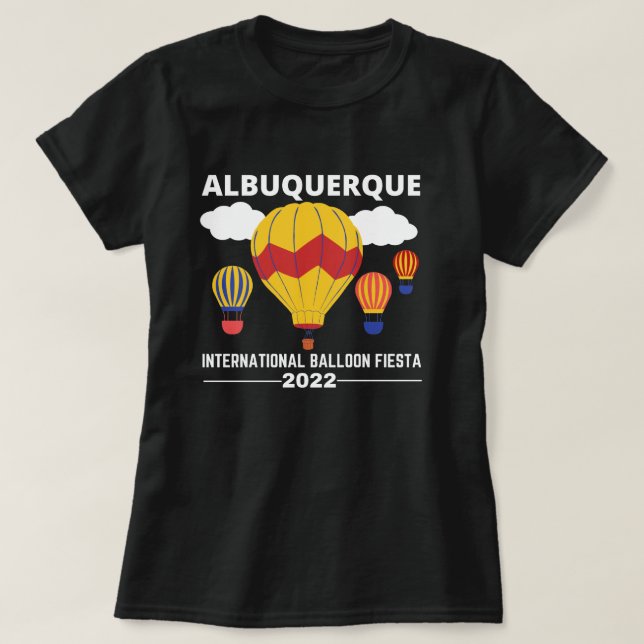 Albuquerque Balloon Fiesta 2022 T Shirt (Design framsida)
