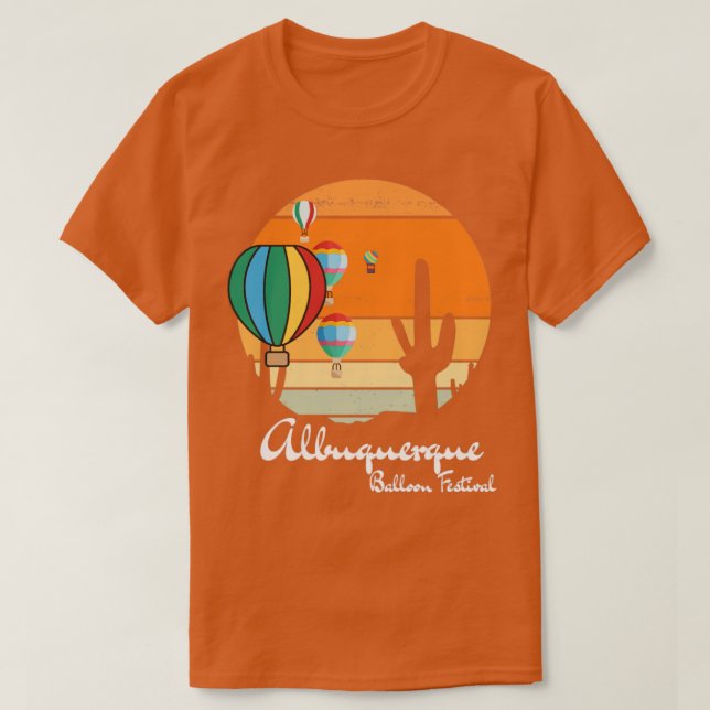 Albuquerque Balloon Fiesta Blegon Festival Gift T Shirt (Design framsida)