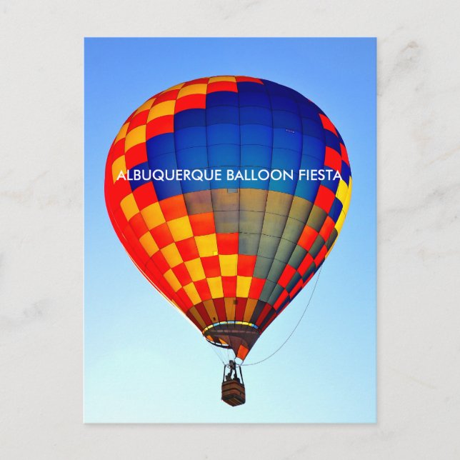ALBUQUERQUE BALLOON FIESTA POSTCARD VYKORT (Framsida)