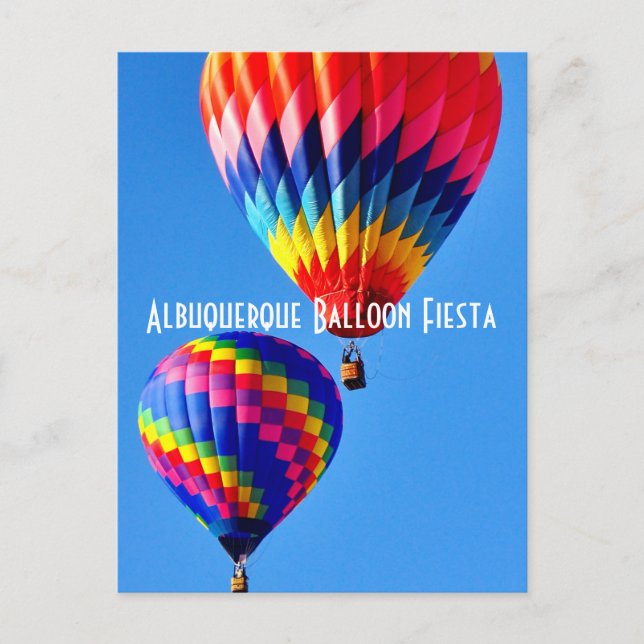 ALBUQUERQUE BALLOON FIESTA POSTCARD VYKORT (Framsida)