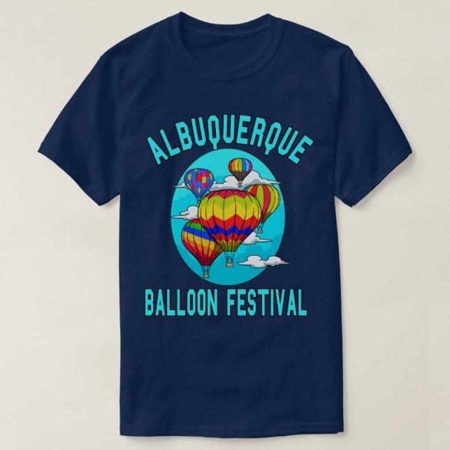 Albuquerque Balloon New mexico-festival Hett Luft  T Shirt (Design framsida)