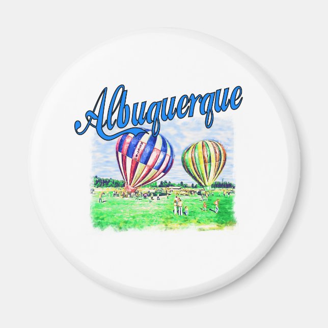 Albuquerque Balloons Magnet (Framsidan)