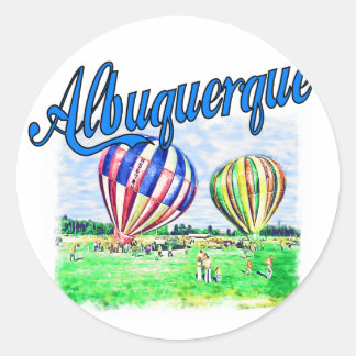 Albuquerque Balloons Runt Klistermärke