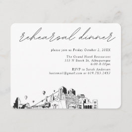 Albuquerque Bröllop Elegant Rehearsal Dinner Tilläggskort