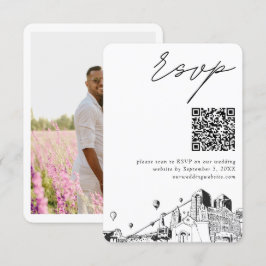 Albuquerque Bröllop Modern OSA QR-kod Tilläggskort