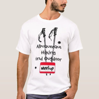 Albuquerque fotvandra och utomhus- Meetup Tee Shirt