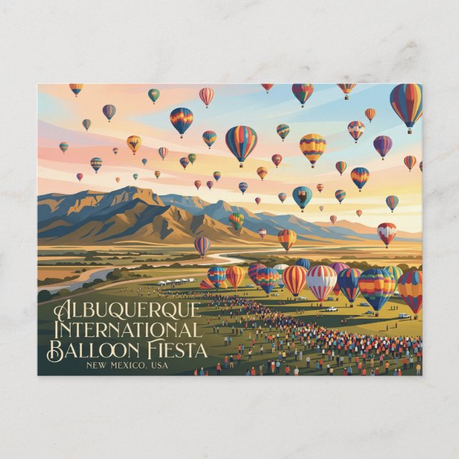 Albuquerque International Balloon Fiesta Vykort (Framsida)