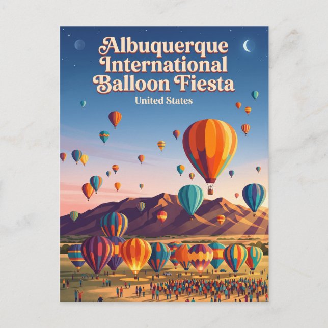 Albuquerque International Balloon Fiesta Vykort (Framsida)
