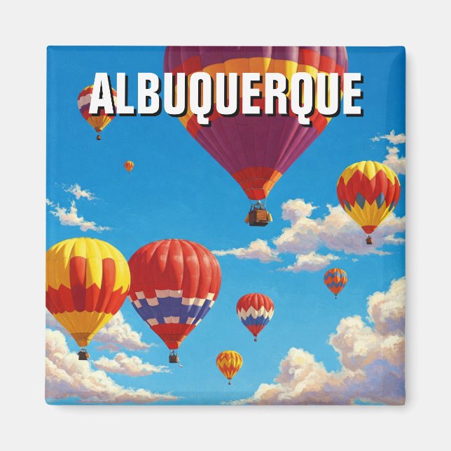 Albuquerque Internationell Balloon Fiesta Magnet (Framsidan)