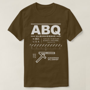 Albuquerque Internationell Sunport ABQ T-Shirt