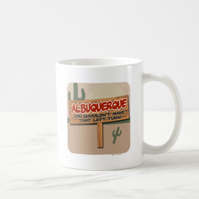 Albuquerque lämnade kaffemugg (Höger)