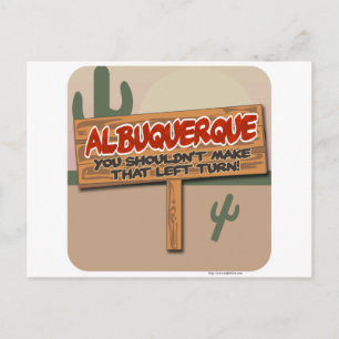 Albuquerque Lämnat Vykort