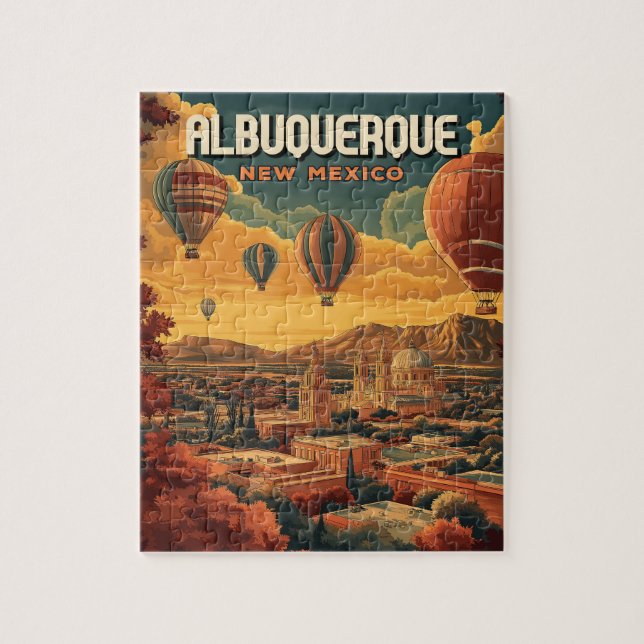 Albuquerque Luftballong Sunrise Pussel (Vertikal)