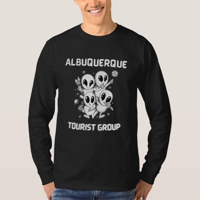 Albuquerque Native Pride Alien Funny State Tourist T Shirt (Framsida)