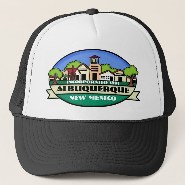 Albuquerque New mexico city souvenir hat Keps (Framsida)