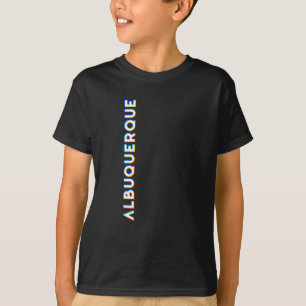 Albuquerque New mexico CMYK Glitch Type T Shirt