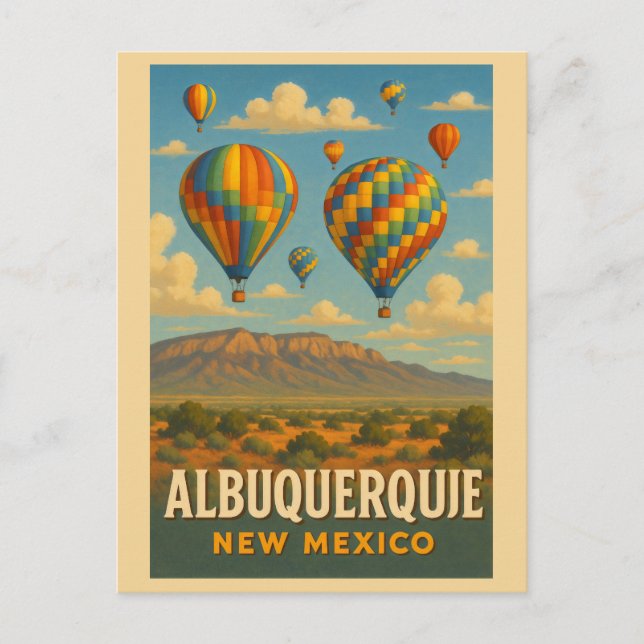 Albuquerque New mexico Himmel vykort (Framsida)