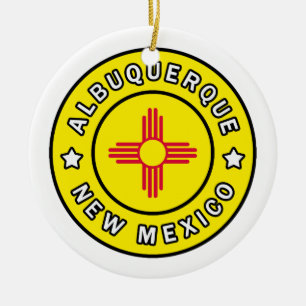 Albuquerque New Mexico Julgransprydnad Keramik