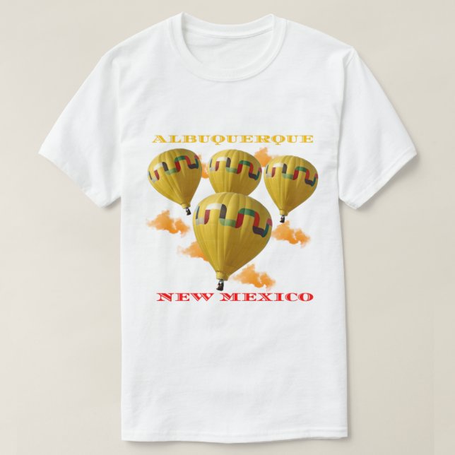 Albuquerque New mexico Luftballong Fiesta T Shirt (Design framsida)