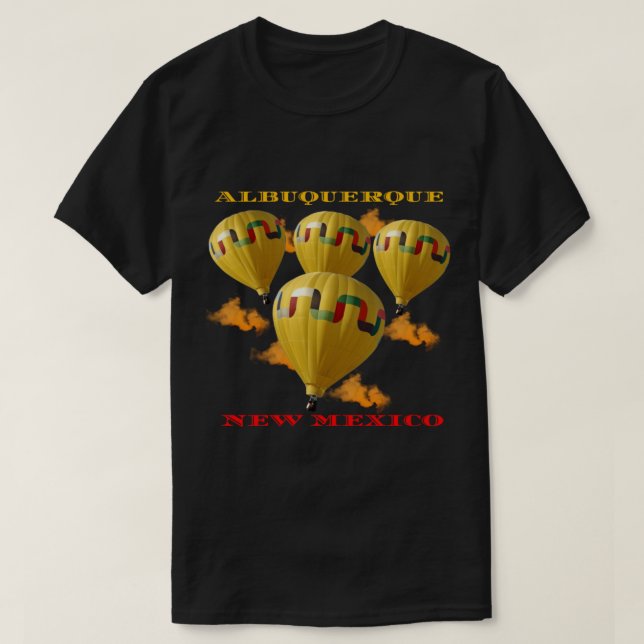Albuquerque New mexico Luftballong Fiesta T Shirt (Design framsida)