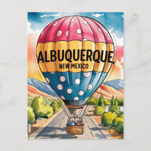 Albuquerque New mexico Luftballonger Vykort